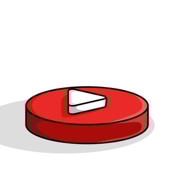 multimedia player concept, Playback icon symbol design template, red round play button, player template. starts audio playback. Play Design Templates online. web. illustration. vector