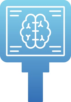 Mri Glyph Gradient Icon vector