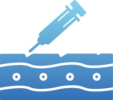 Botox Glyph Gradient Icon vector