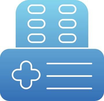 Pills Glyph Gradient Icon vector