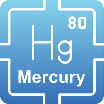 Mercury Glyph Gradient Icon vector