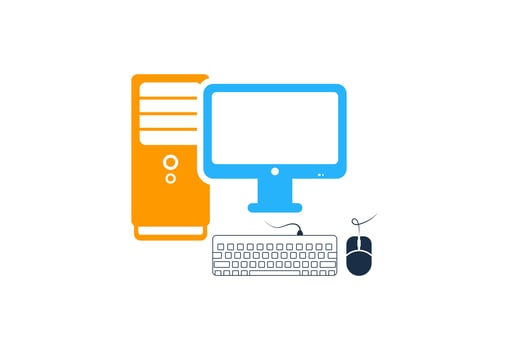Computer Technology Logo template designs, computer Service logo template, design Concept vector