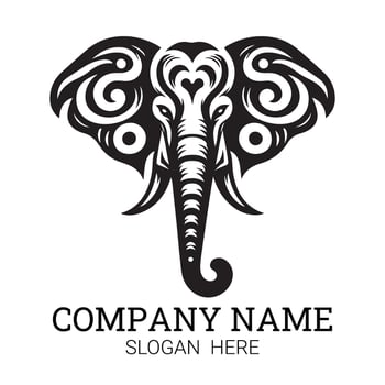Premium Elephant Logo for Corporate Branding vector