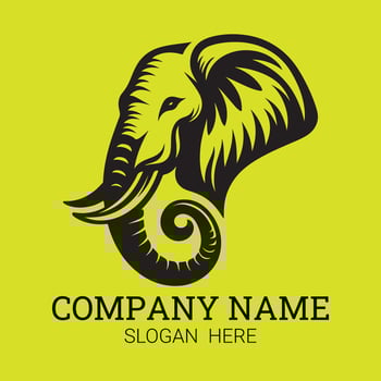 Premium Elephant Logo for Corporate Branding vector