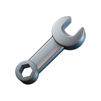 a wrench on a transparent background png