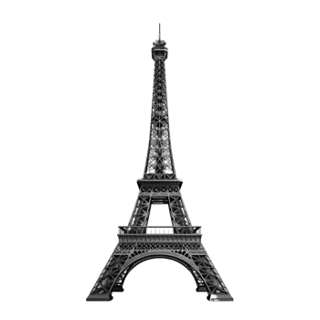 A tower made by Eiffel against transparent background png