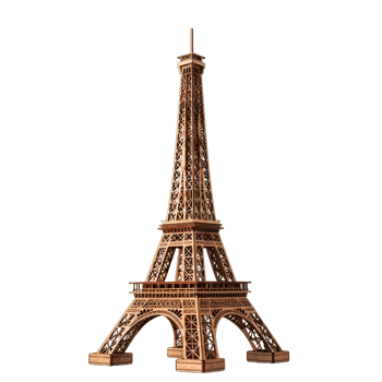 A tower made by Eiffel against transparent background png
