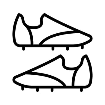 Baseball shoes icon vector