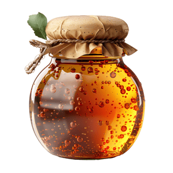 Glass jar of honey . Honey jar isolated. Marmalade in glass jar . Honey full of humectants isolated. Marmalade jar full of fruit png