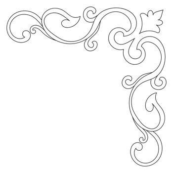 vintage black corner lines Ornate vintage design element with calligraphy swirls, wavy lines, ornate pattern. and paper rolls Frames and banners png