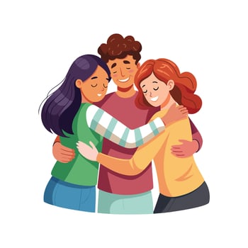 Friends Special, Love and Emotional Moment Illustration Concept for Friendship Day vector