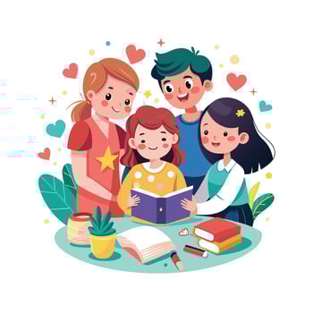 Friends Special, Love and Emotional Moment Illustration Concept for Friendship Day vector