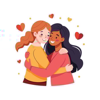 Friends Special, Love and Emotional Moment Illustration Concept for Friendship Day vector