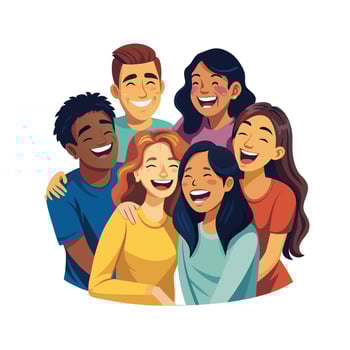 Friends Special, Love and Emotional Moment Illustration Concept for Friendship Day vector