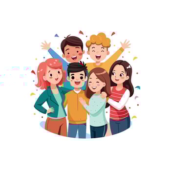 Friends Special, Love and Emotional Moment Illustration Concept for Friendship Day vector