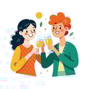 Friends Special, Love and Emotional Moment Illustration Concept for Friendship Day vector