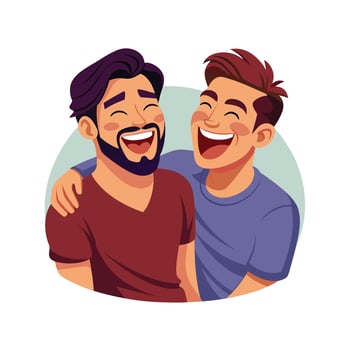 Friends Special, Love and Emotional Moment Illustration Concept for Friendship Day vector