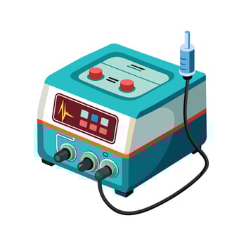 Hospital Equipment Machine illustration vector