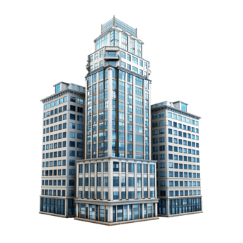 3d real estate building modern luxury house minimal without background Genereted AI png
