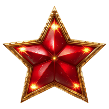 3d gold Star and glitter light effect decoration. png