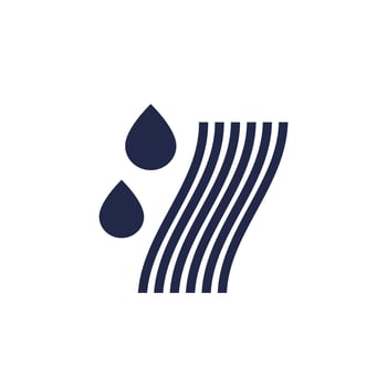 keratin icon on white, vector