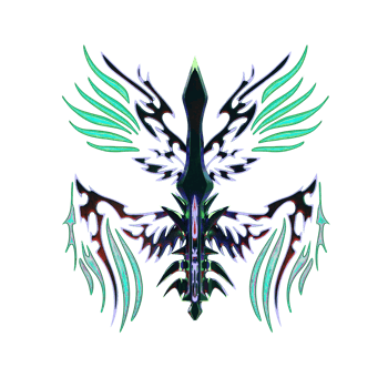 3d cyberneotribal element png