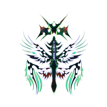 3d cyberneotribal element png