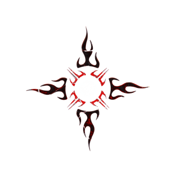 Red Energy Neotribal Element png