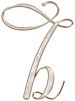 White holographic alphabet png