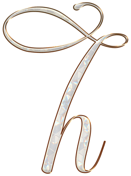 White holographic alphabet png