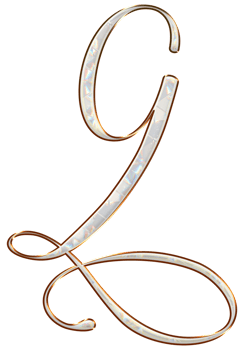 White holographic alphabet png