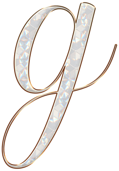 White holographic alphabet png