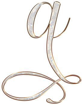 White holographic alphabet png