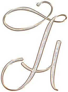 White holographic alphabet png