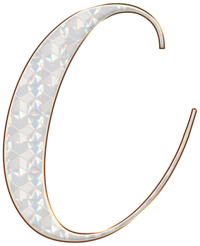 White holographic alphabet png