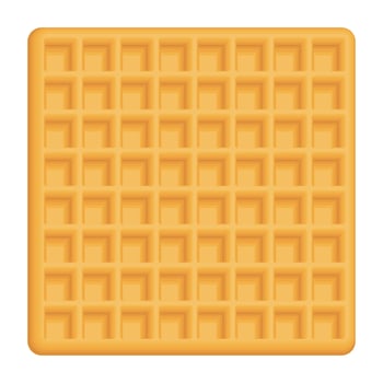 Abstract square waffle pattern isolated graphic illustration. vector