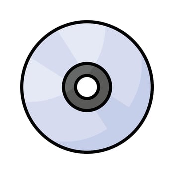 Ready to use icon of compact disc, trendy design vector