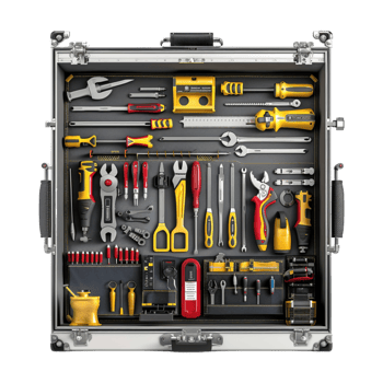 Different kind of Tool Box on Transparent Background png