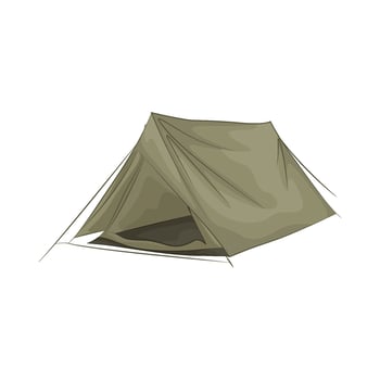 Illustration of camping tent vector