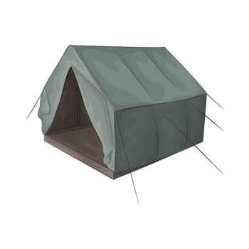 Illustration of camping tent vector
