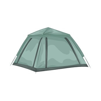 Illustration of camping tent vector