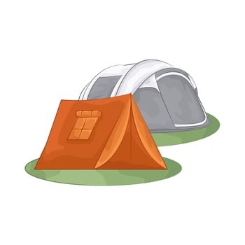 Illustration of camping tent vector