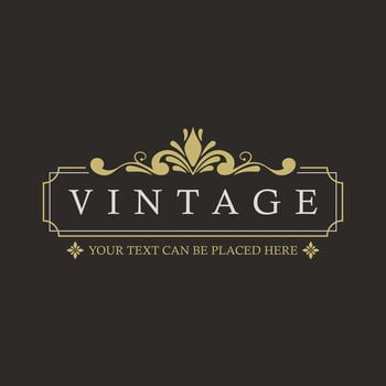 Vintage Floral Frame Design vector