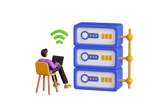 FTP Access 3D Illustration. Database Management 3D Illustration png