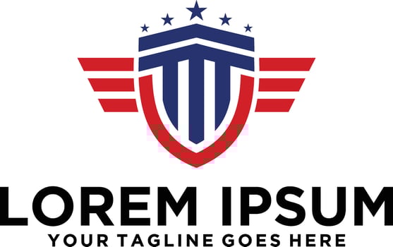 Military Law Firm Shield logo vector