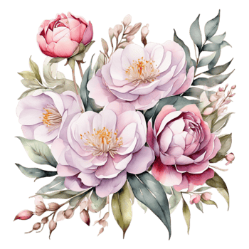 Watercolor Floral Flower Design, Watercolor Flower Arrangements Floral, Watercolor Flower Design, Flower Sublimation Floral Clipart, Clipart, Wedding Decoration png