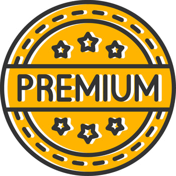 Premium Line Filled Slip Icon vector
