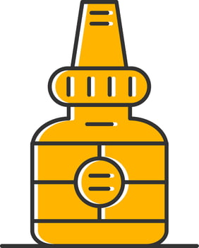 Nasal Line Filled Slip Icon vector