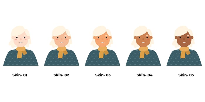 People Avatar Old Woman vector