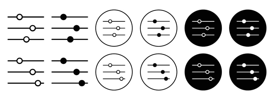 Filter control icon vector
